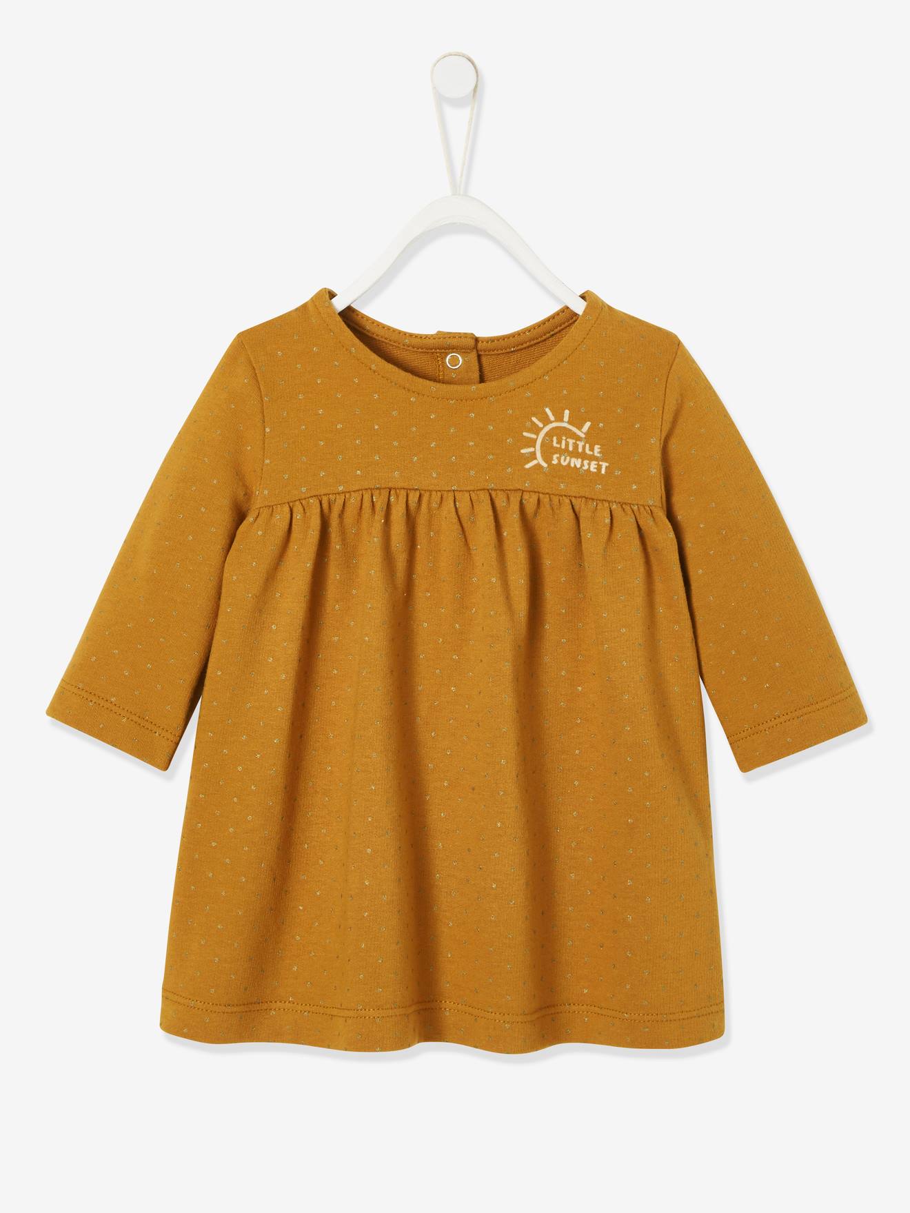 Conjunto de casaquinho bordado + vestido de pelúcia + meia-calça para bebê, estampa marrom média