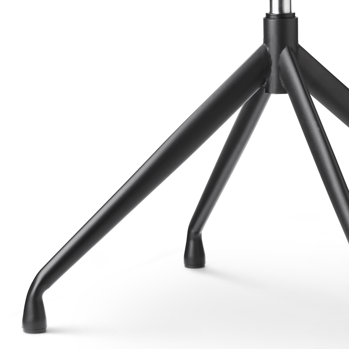 Draaibare eetkamerstoel Nola zwart (incl. zitkussen) Beige zitkussen