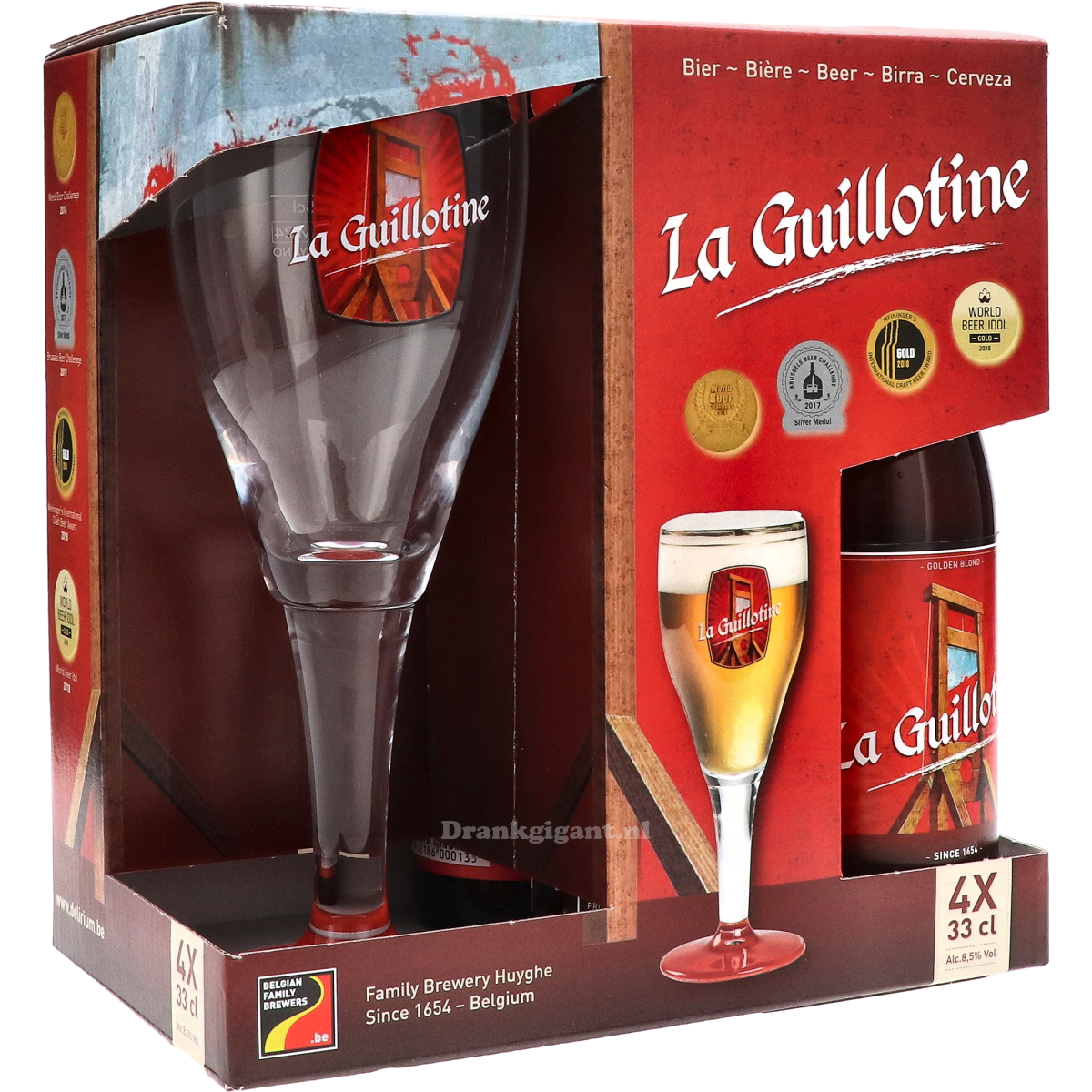 La Guillotine Cadeaupakket met Glas 132 cl