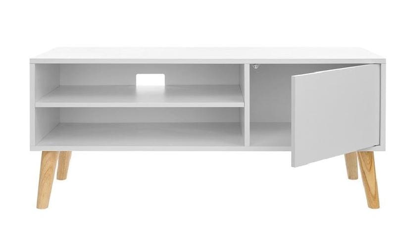 TV-Möbel 110 x 40 cm, Weiss<br>Fernsehertisch