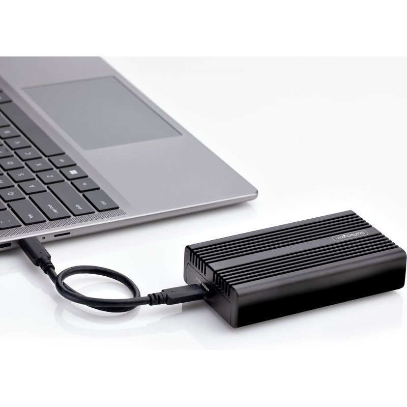 StarTech.com Boîtier SSD NVMe Externe USB-C/Thunderbolt, Boîtier USB4 M.2 NVMe, 40 Gbps, Boîtier Dissipateur Thermique en Aluminium, B+M/M-Key