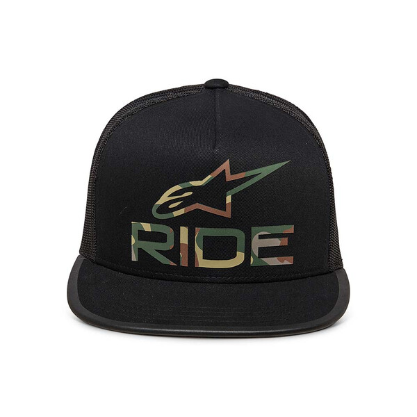 Alpinestars - Casquette Ride 4.0 Camo Trucker Noir / Camouflage Vert
