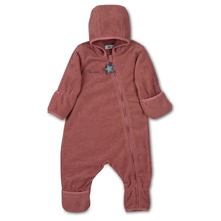 Sterntaler Overall aus Melangefleece rostrot, 56