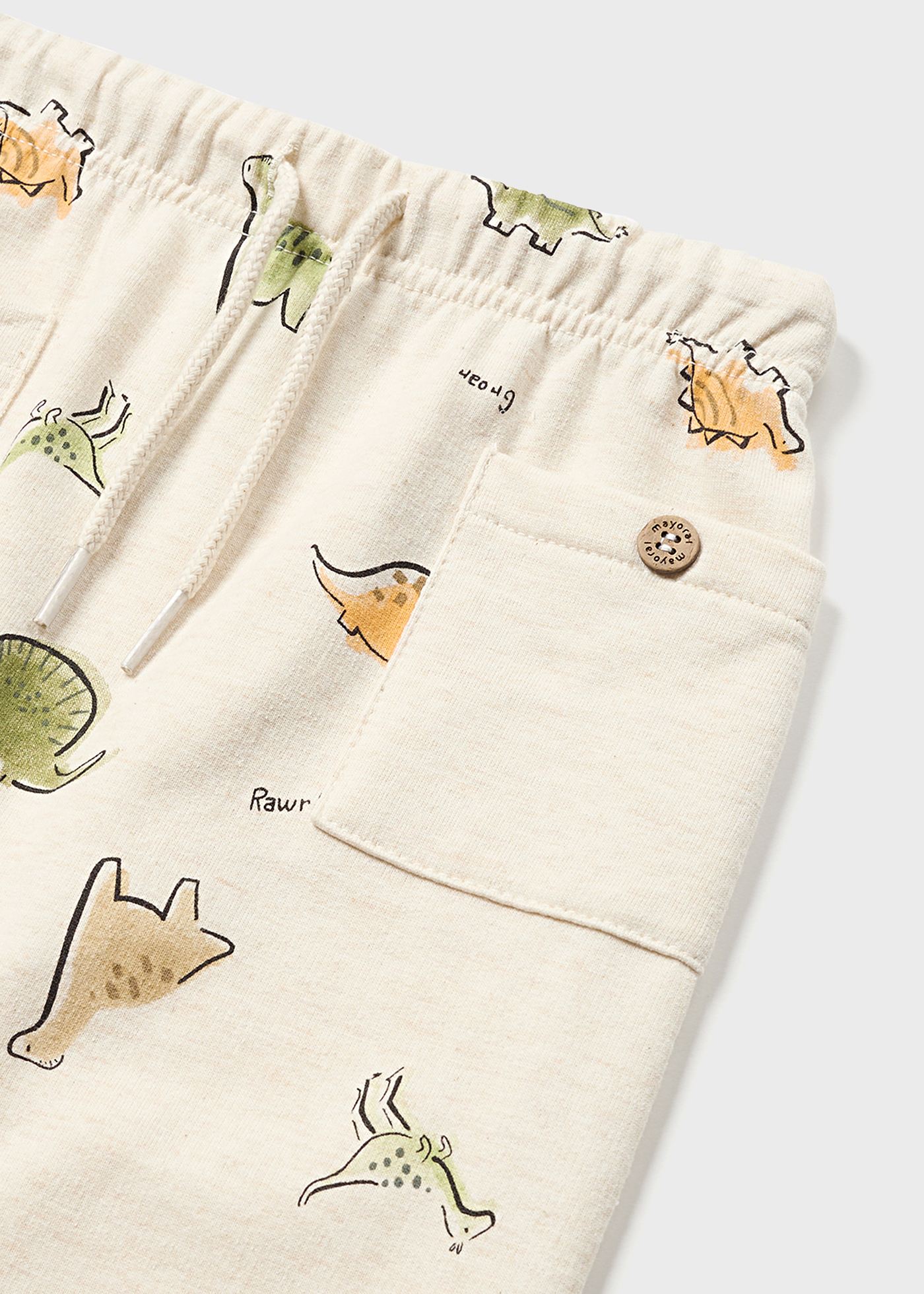 Calça de fato de treino para bebé com padrão estampado