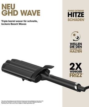 ghd - Wave Professional Triple Barrel Waver - Styling Tool - Zwart - Geavanceerde Technologie