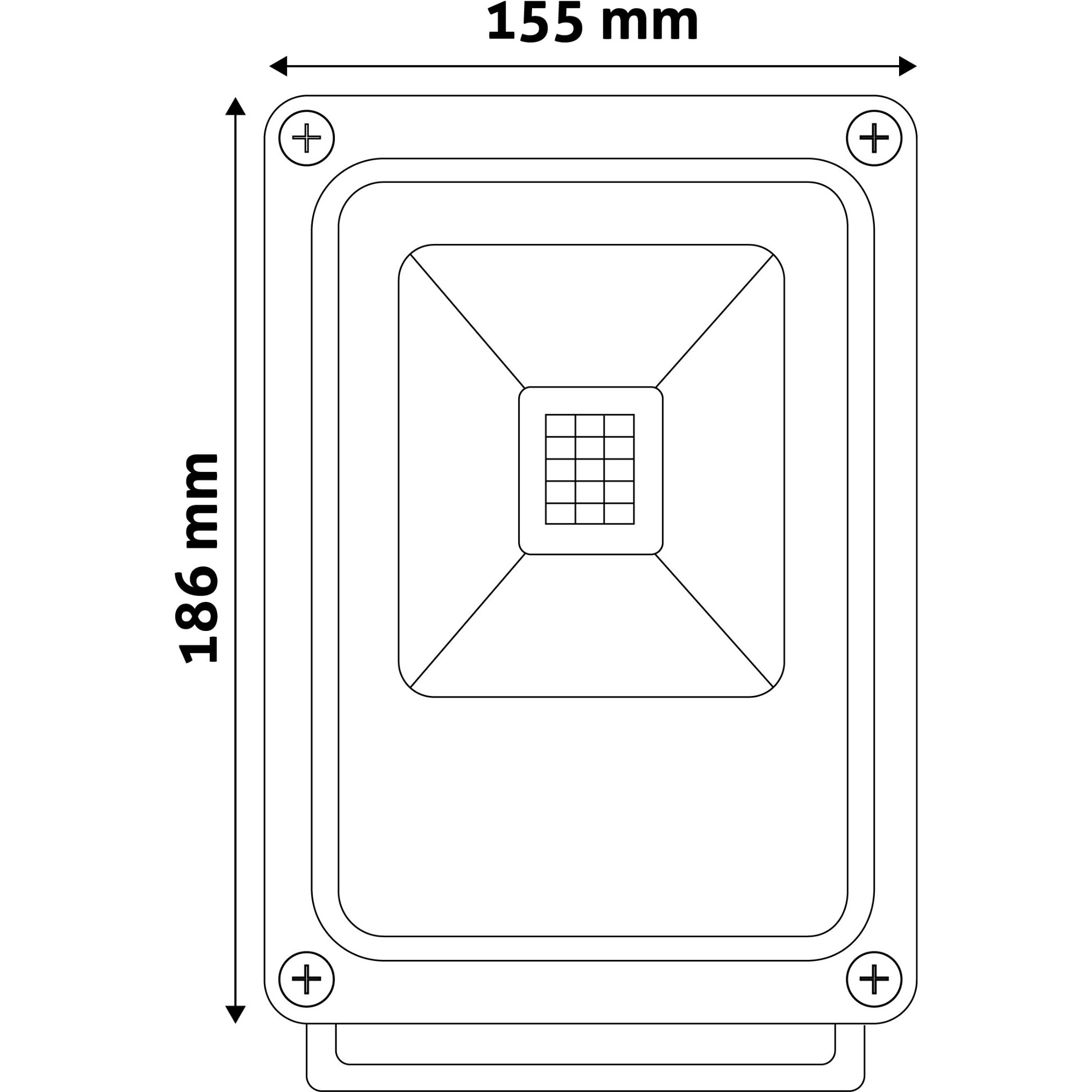 Avide LED Flood Light Slim 20W NW