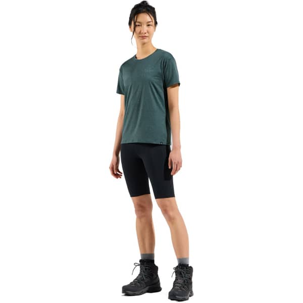 T-shirt randonnée ODLO W ASCENT SUN. SEA. MOUNTAINS. CREW NECK S/S DARK SLATE MELANGE
