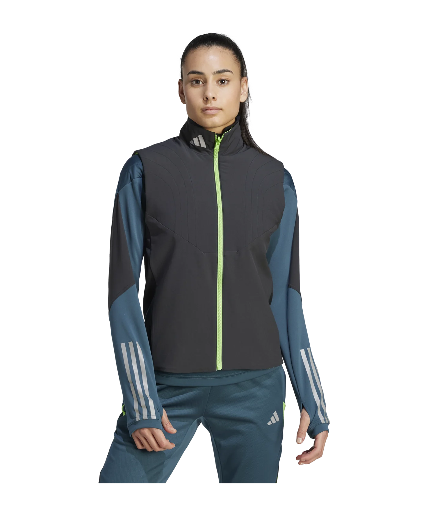 adidas Tiro 23 Competition Weste Winter Damen Schwarz Grün