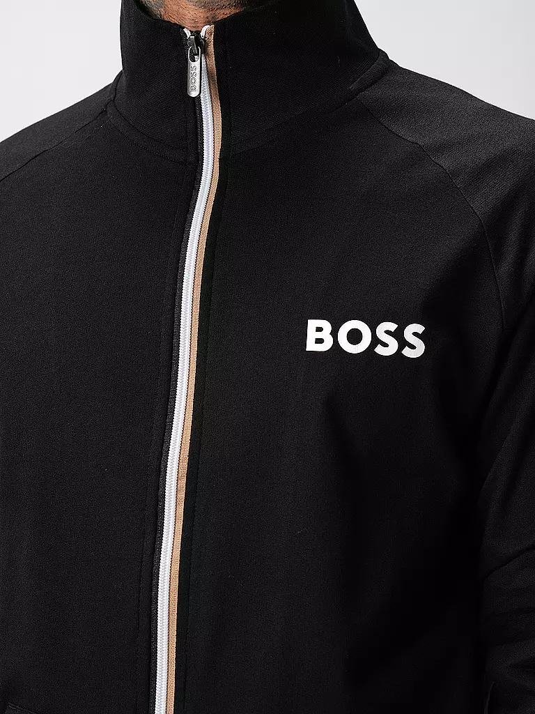 BOSS Loungewear Jacke schwarz