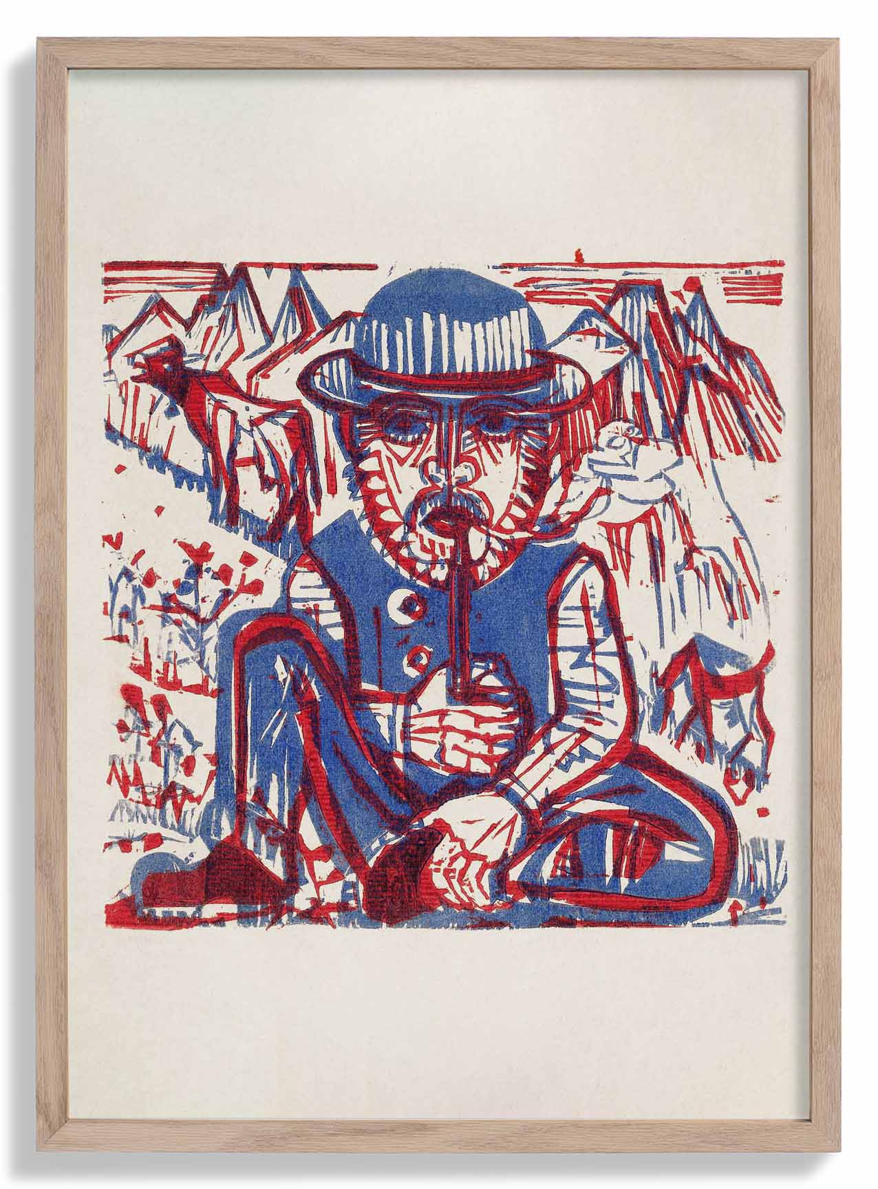 Rauchender Bauer von Ernst Kirchner