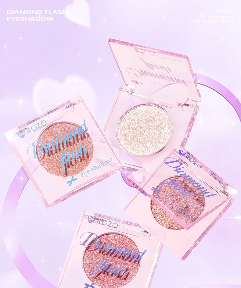 ROZO - Diamond Flash Glitter Oogschaduw - 4 Kleuren