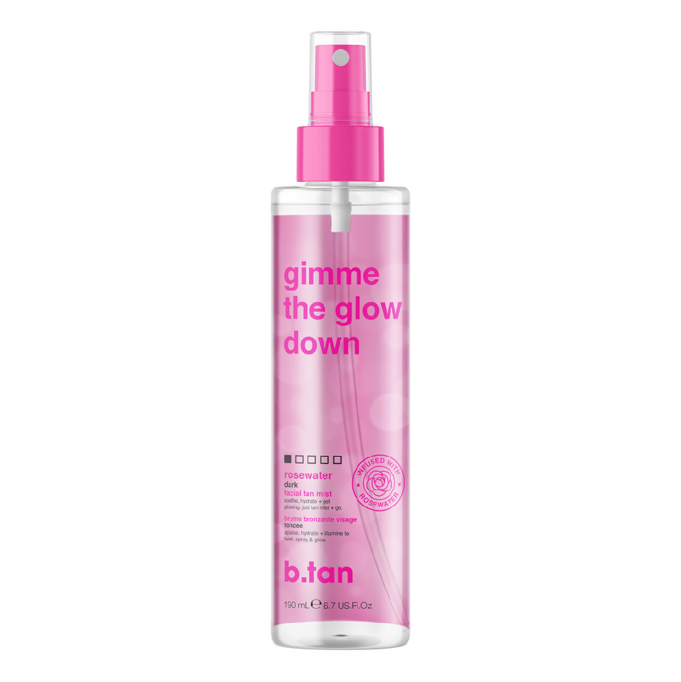 b.tan - Gimme The Glow Down Facial Tan Mist 190 ml - Selvbruner