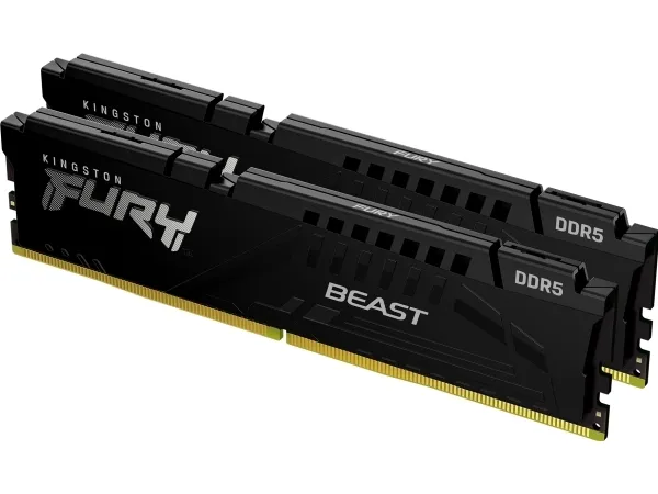 Kingston FURY Beast - DDR5 - sæt - 64 GB: 2 x 32 GB - DIMM 288-PIN - 5200 MHz / PC5-41600 - CL38 - 1.25 V - ikke bufferet - on-die ECC