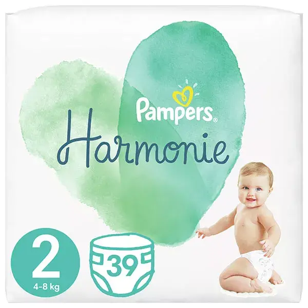 Pampers Harmony T2 4-8kg 39 fraldas