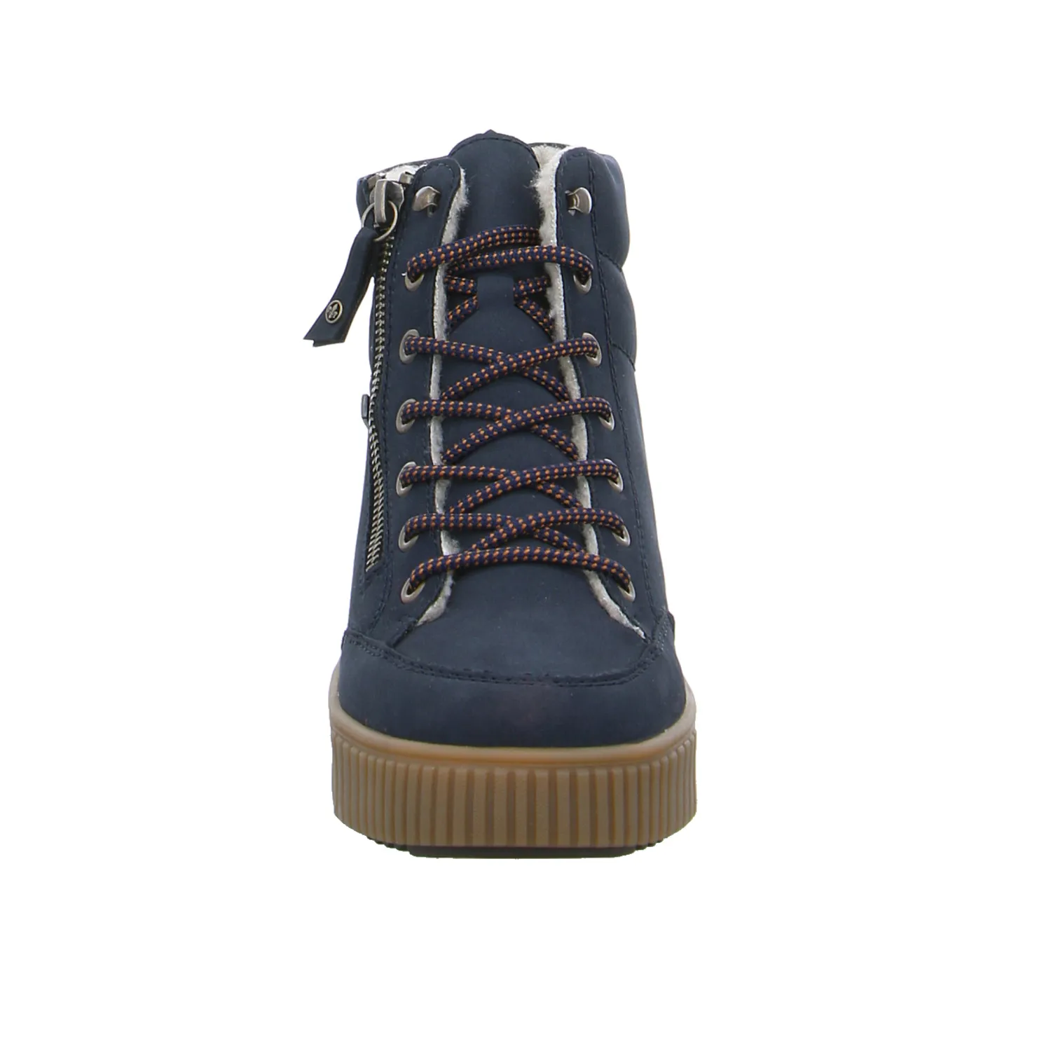 RIEKER Boot Blau Lederimitat