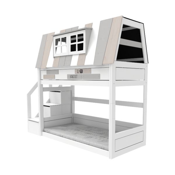 Life Time Laag Huisbed My Hangout - White Wash - Rolbodem