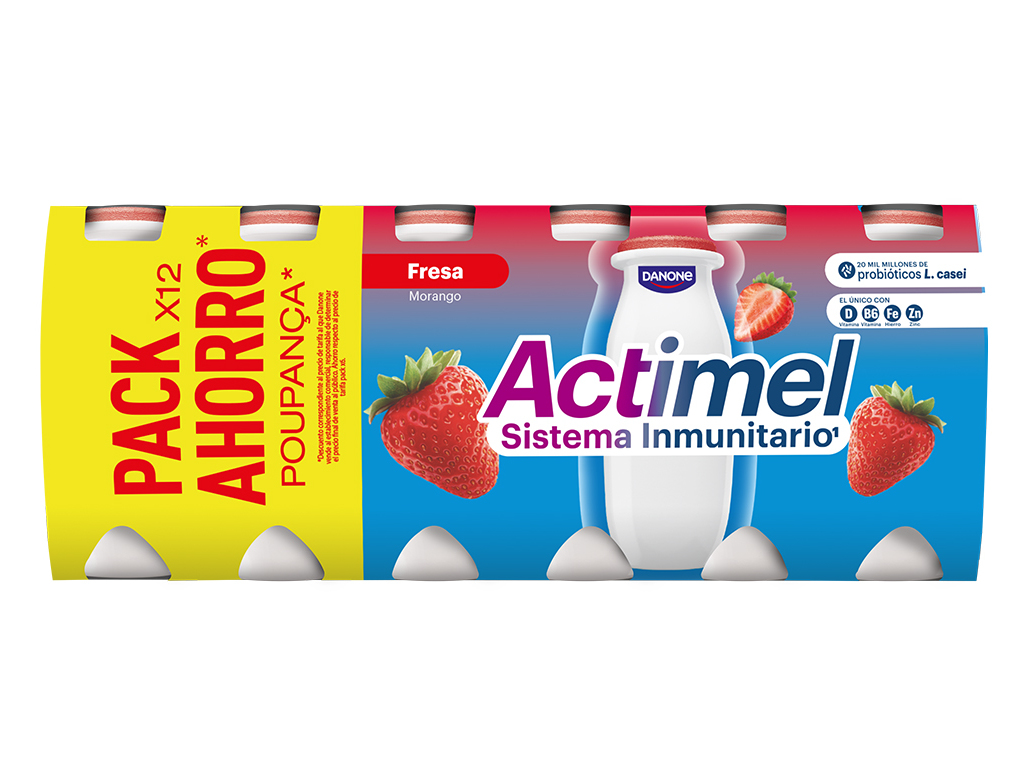 PROBIÃTICO ACTIMEL MORANGO 12X100G