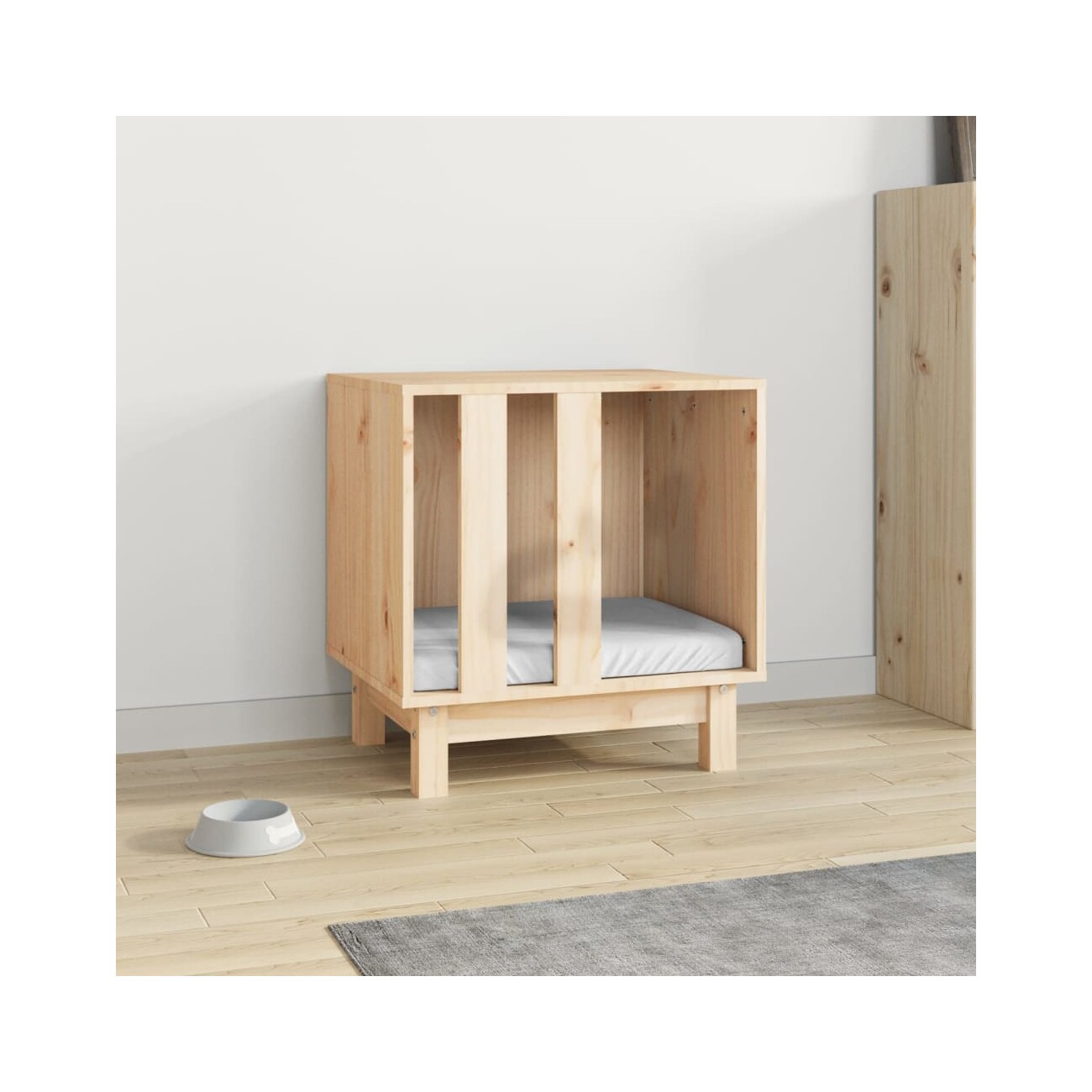 VidaXL Design Hundehütte aus Kiefernholz 50 cm, 40 cm, 52 cm