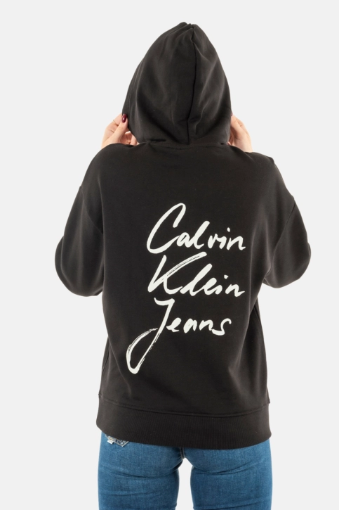 Sweat calvin klein jeans script institutional beh ck black