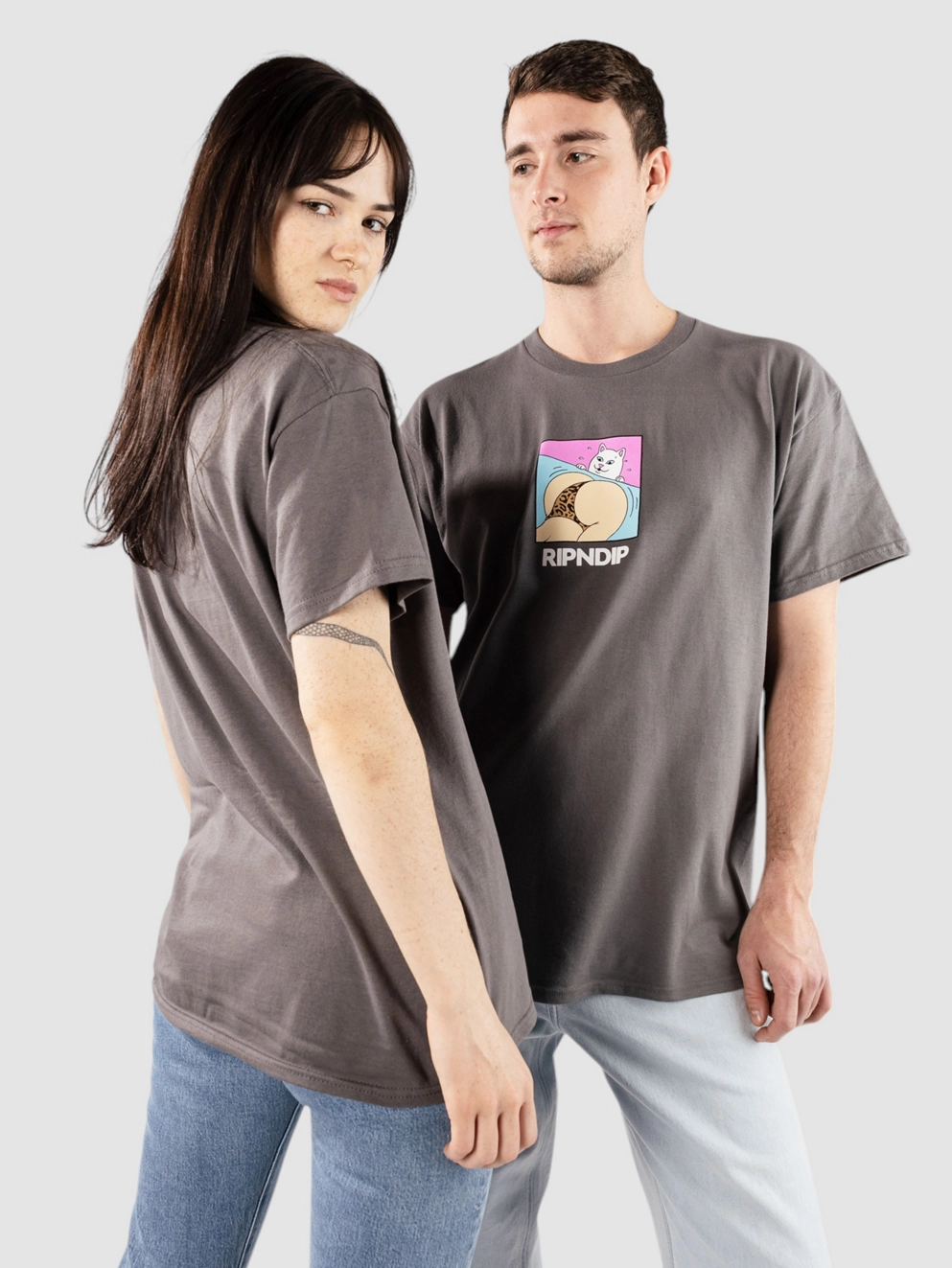 RIPNDIP Peaches And Nerm T-Shirt charcoal