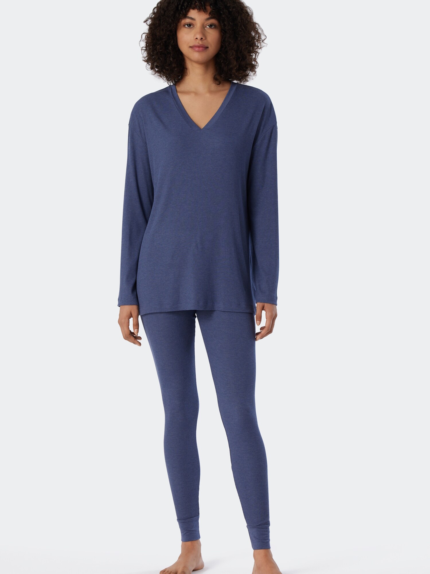 Schiesser Damen Pyjama Modern Rib