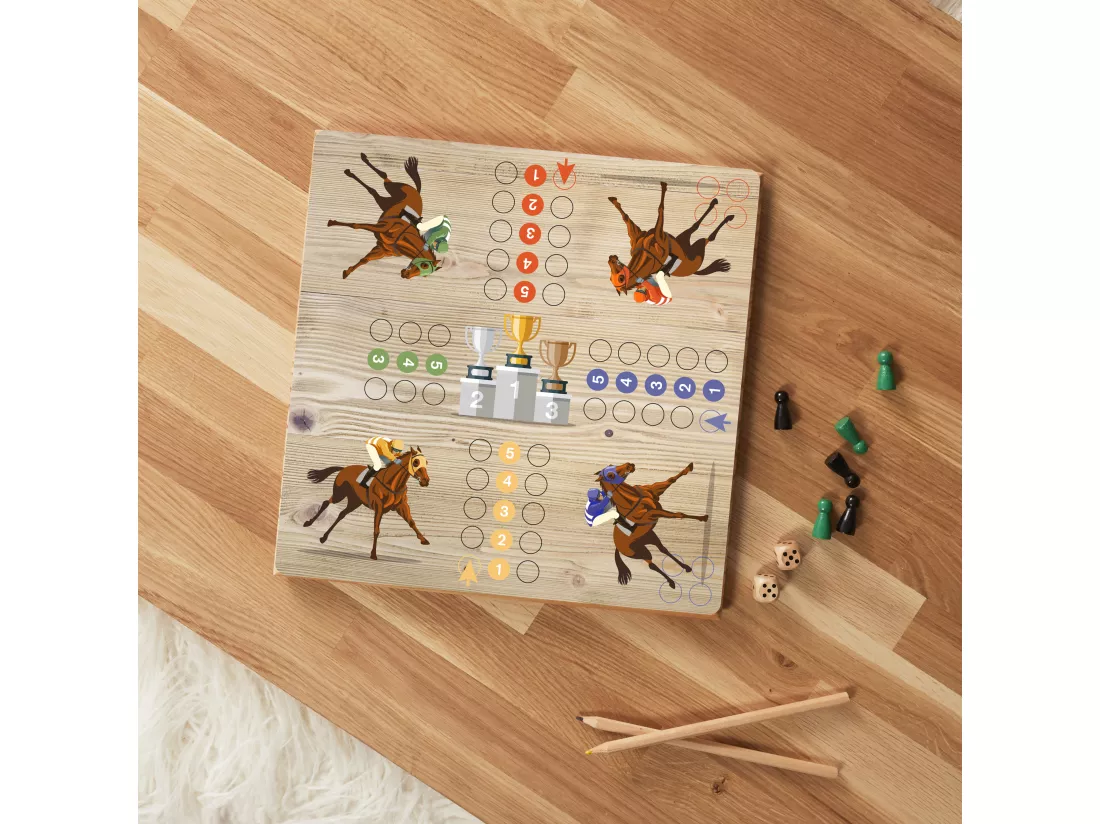 9jeu Des Petits Chevaux En Bois