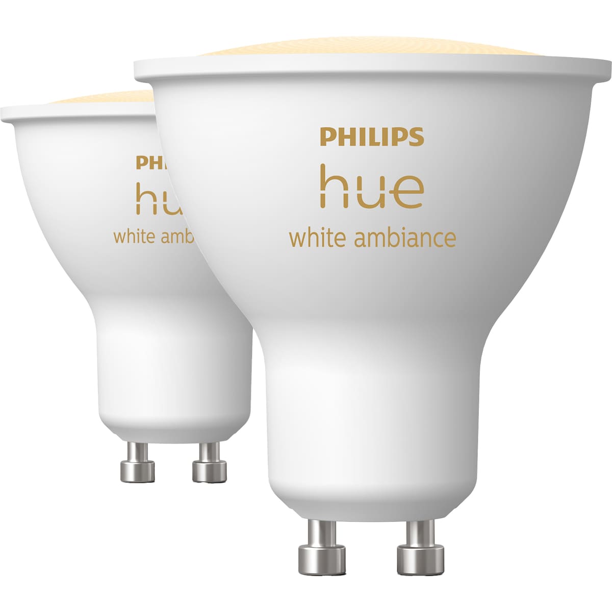 Philips Hue LED-lyspære GU10 4,2W (2-pakning)