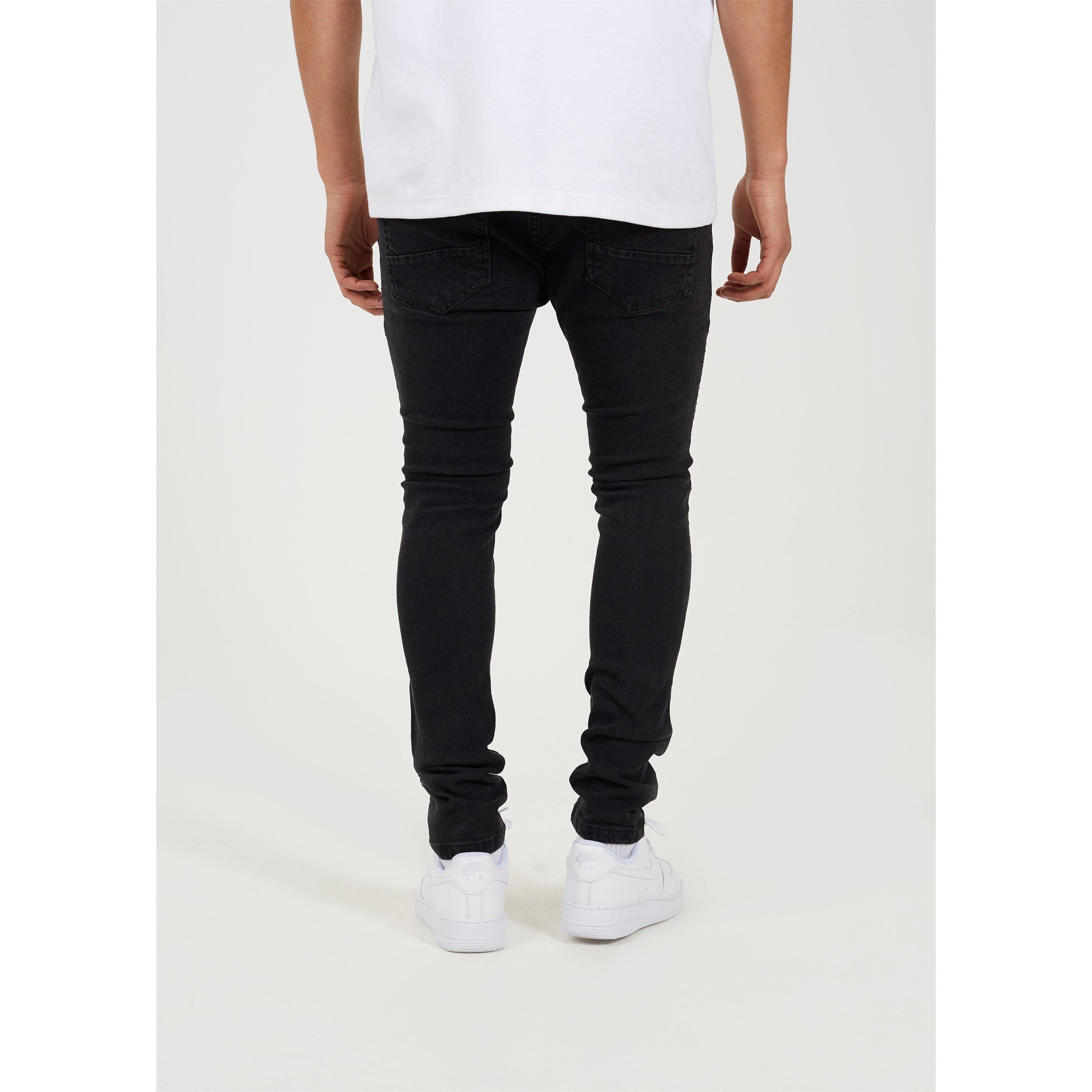 Brave Soul Biker Jean with Contrast Panels
