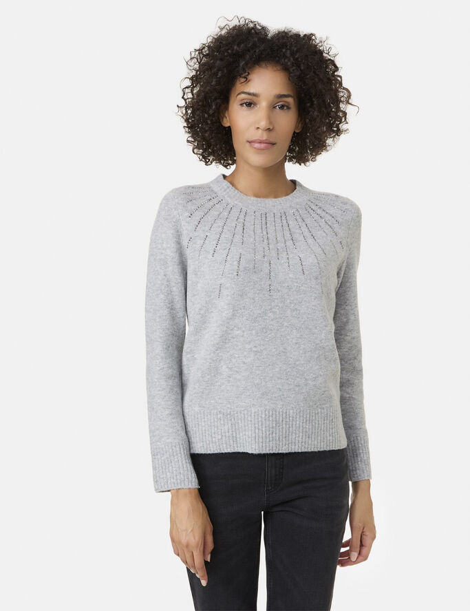 Gerry Weber PULLOVER 1/1 SLEEVE Silver grey melange