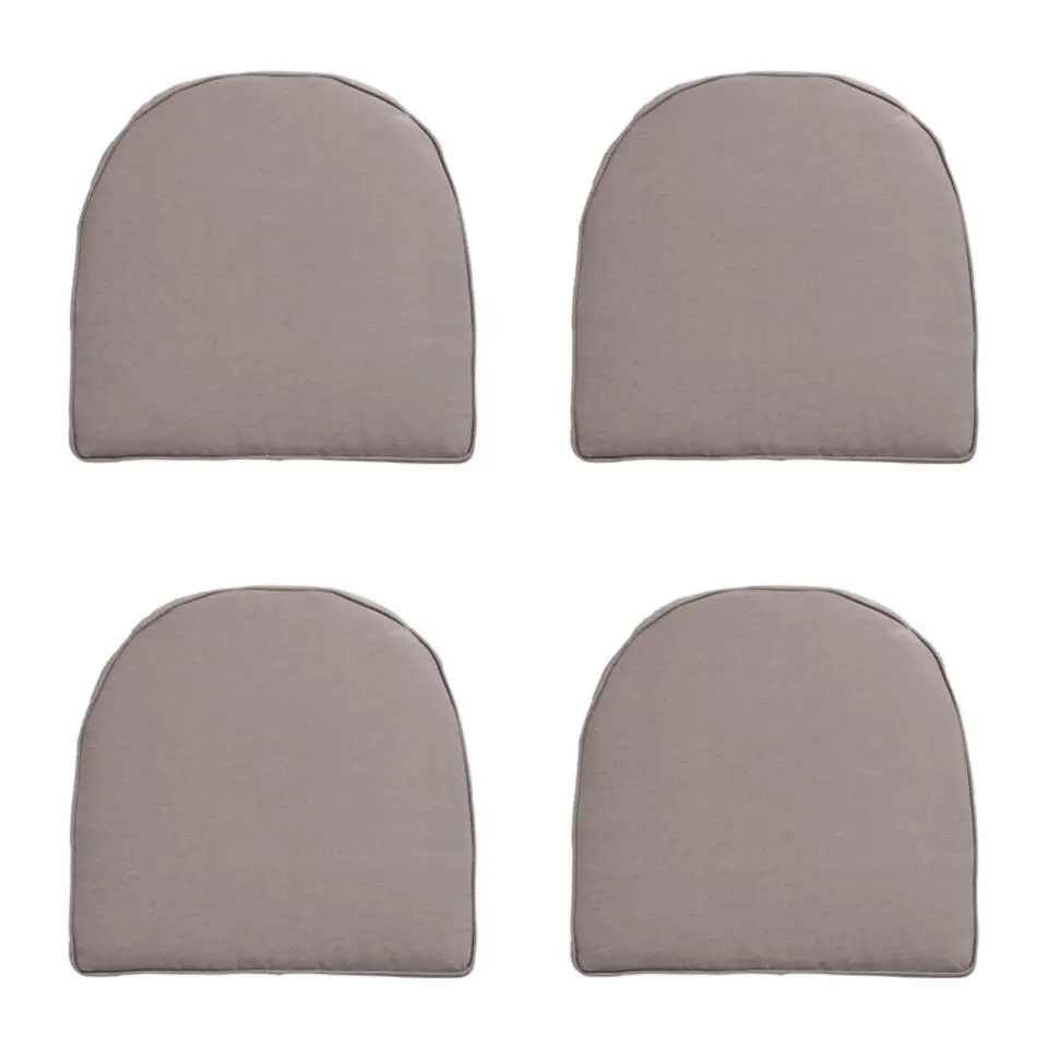Madison - Zitkussen Wicker York Panama taupe - Ca. 48x48 cm - Set van 4