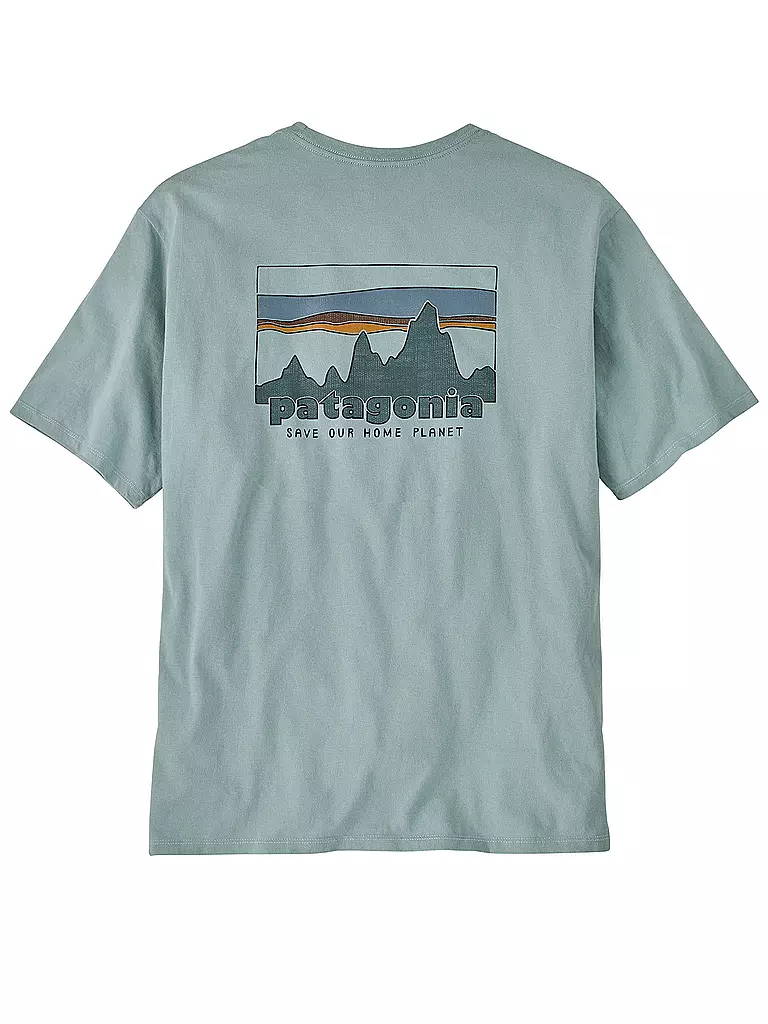 PATAGONIA T-Shirt 73 Skyline Organic blau