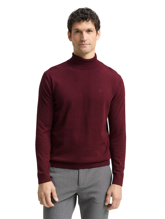 TOM TAILOR Rollkragenpullover , im Strick-Design
