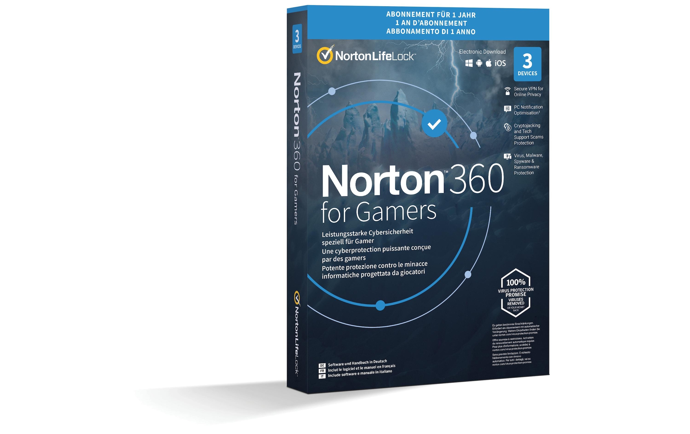 Norton Virensoftware »360 for Gamers Box, Vollvers« (Virenprogramm Lizenzschlüssel)