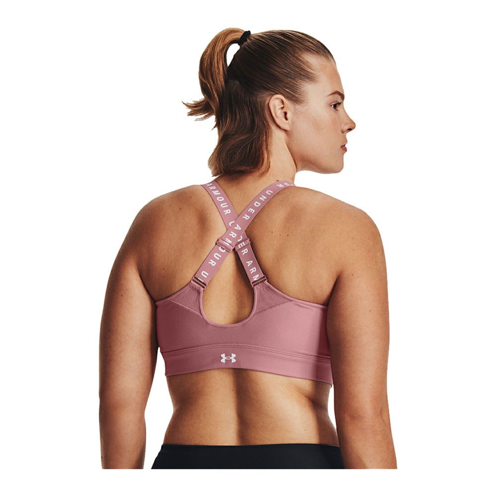 Under Armour UA INFINITY - Brassière Femme pink elixir/white