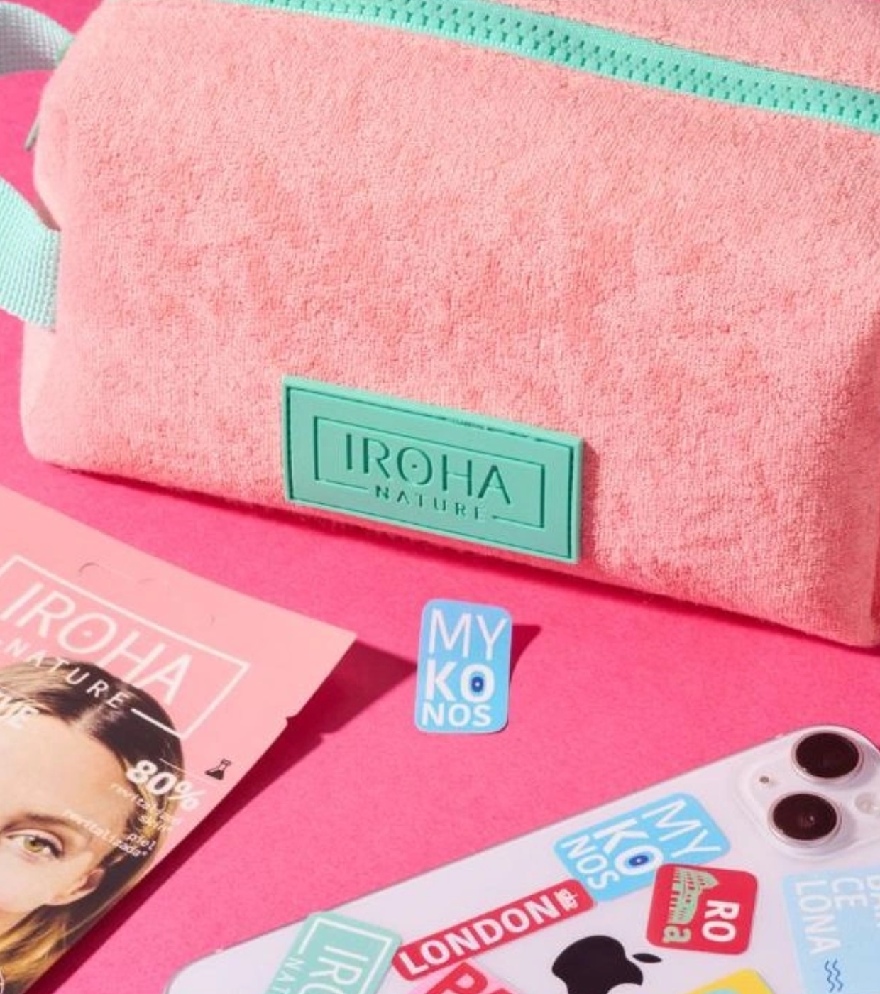 Iroha Nature - Bolsa de higiene pessoal Travel Kit