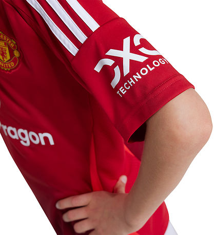 adidas Performance T-shirt - MUFC - R?d/Hvid
