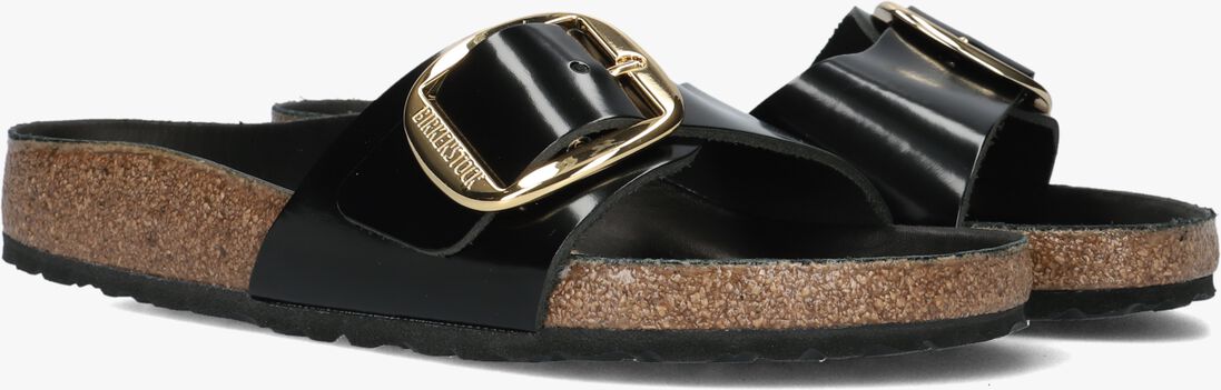 BIRKENSTOCK zwarte birkenstock slippers madrid led patent