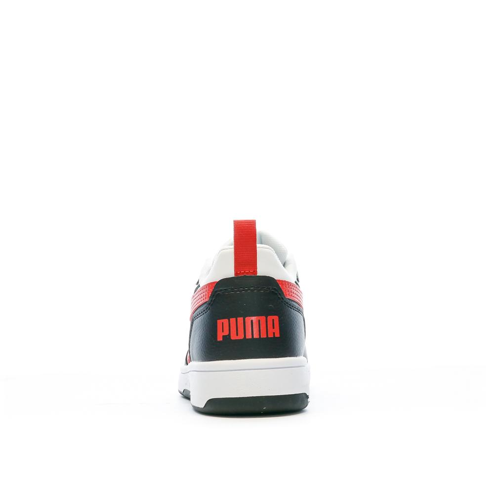 Puma Baskets Noir/Blanc Garçon Puma Rebound