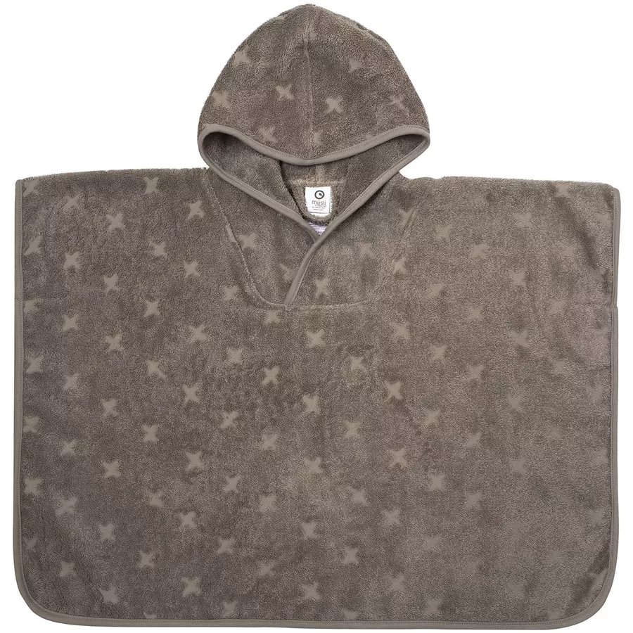 Müsli Frottee-Poncho Cashew