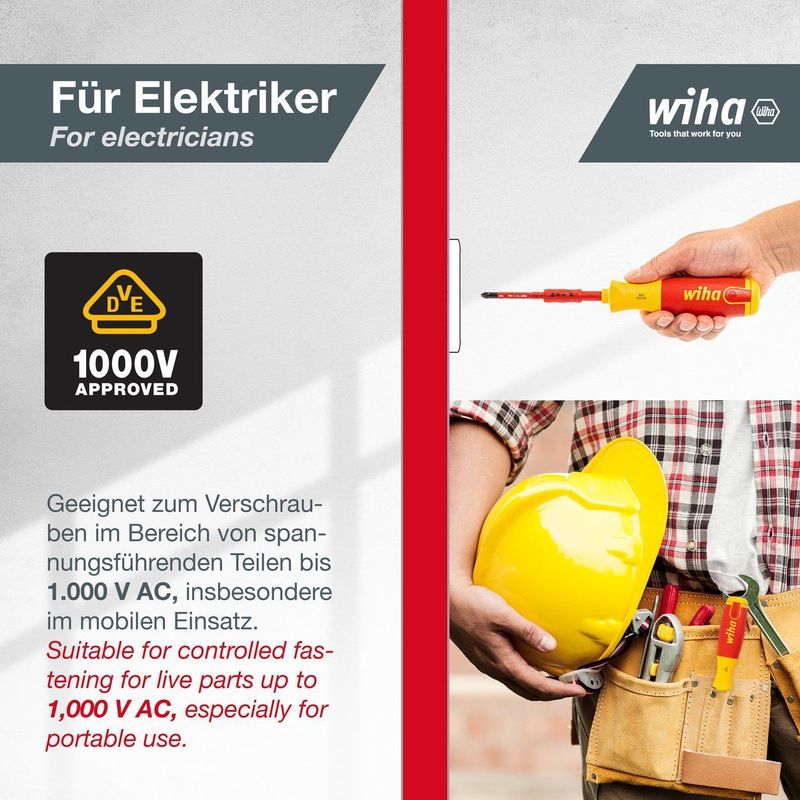 WIHA Schroevendraaier met bit magazijn