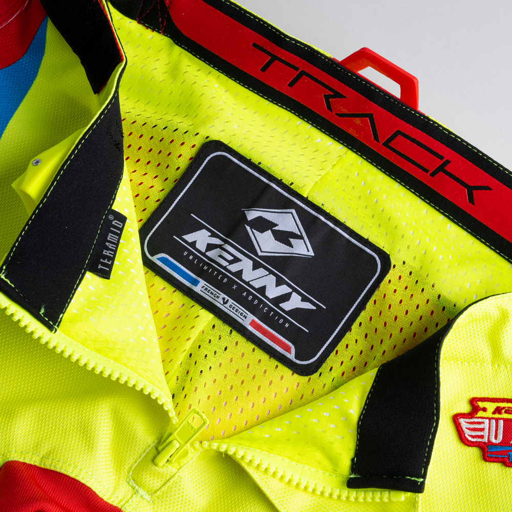 Kenny - Pantalon Track Focus - 2023 Jaune fluo / Rouge / Bleu