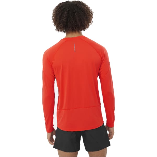 T-shirt trail SALOMON CROSS RUN LS TEE M CHERRY TOMATO
