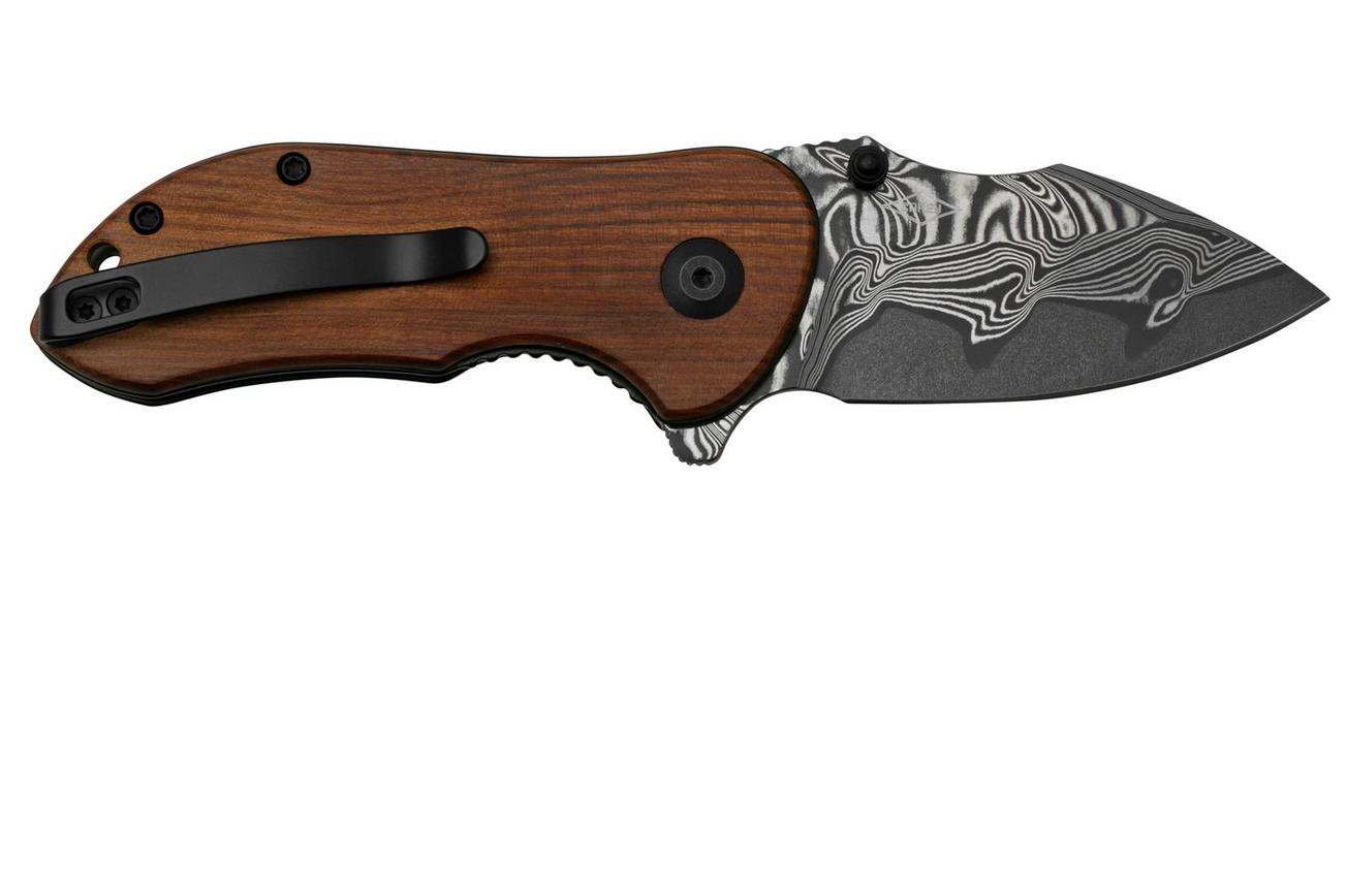 Civivi Gordo C22018C-DS1 Guibourtia Wood, Damascus zakmes, Peter Carey design