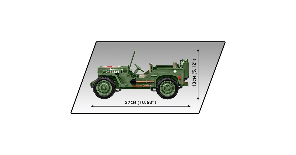 COBIHistorical Collection - Willys MB Medical Constructiespeelgoed  (Schaal 1:12)