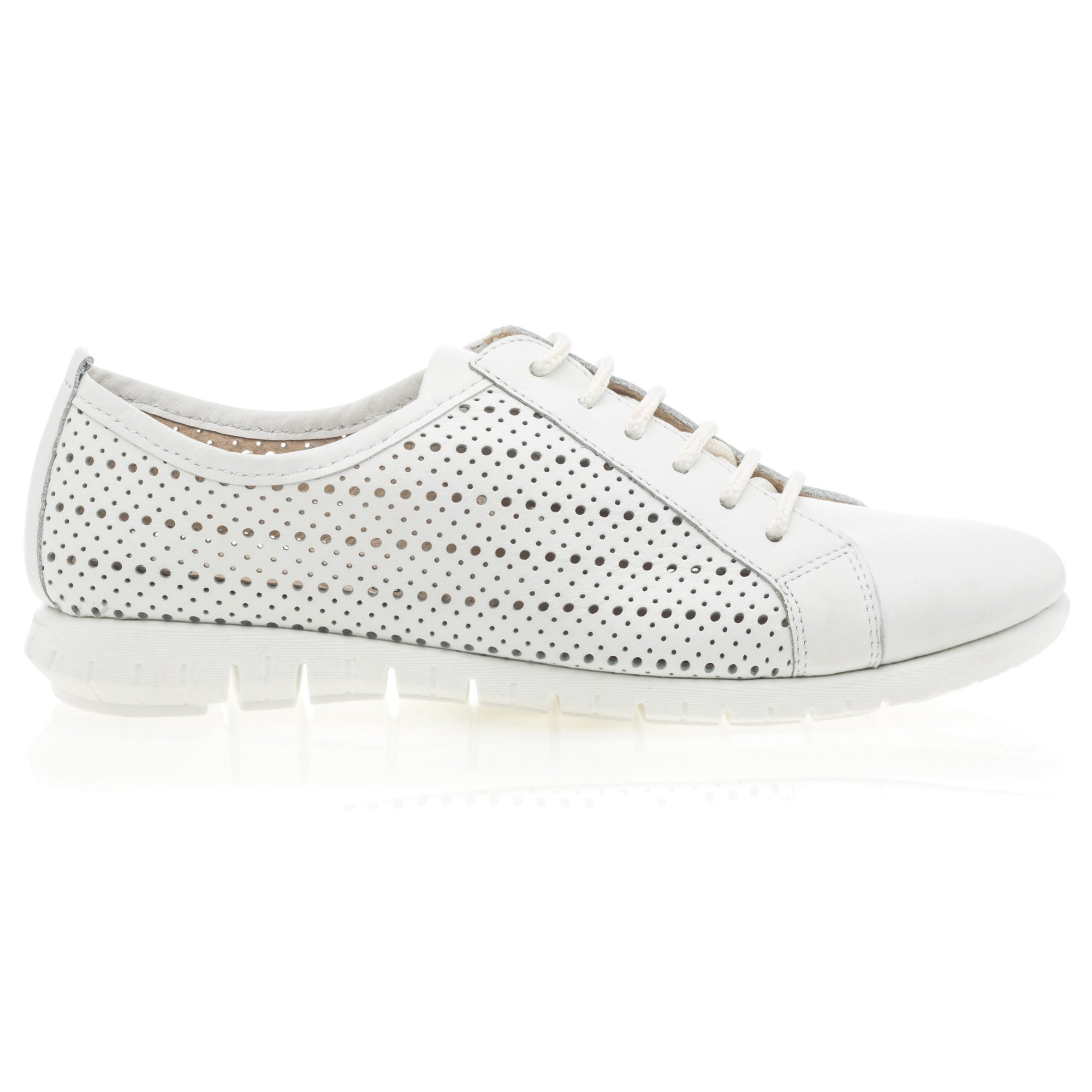 Baskets basses Femme en cuir blanc