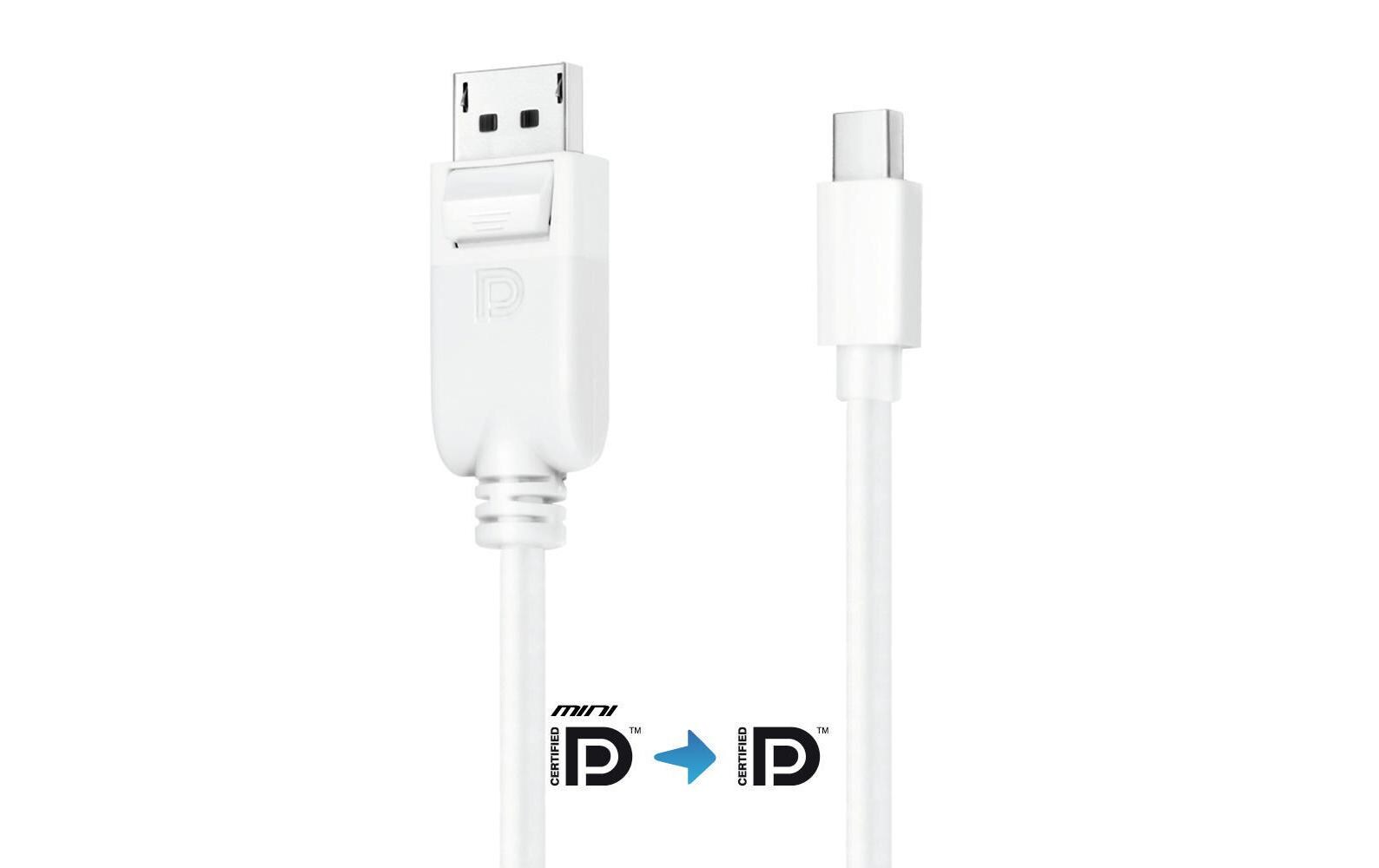 Kabel Mini-DisplayPort - DisplayPort, 1.5 mMini DisplayPort auf DisplayPort Kabel, 1.5 m
