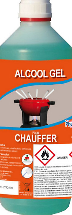 Alcool gélifié pour chauffer Phebus 1L