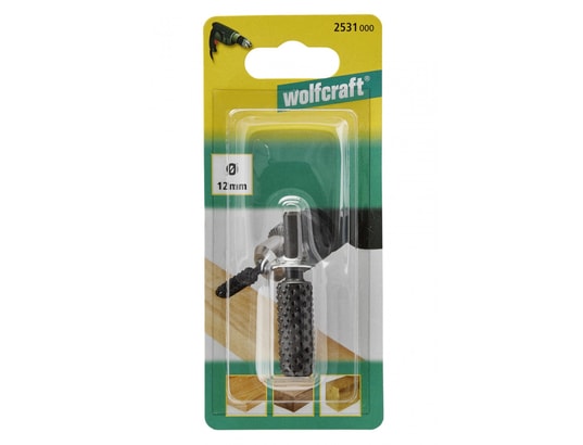 WOLFCRAFT - Coffret embouts de fraisage 1 râpe de profilage cylindrique bombée diam.12 mm 2531000