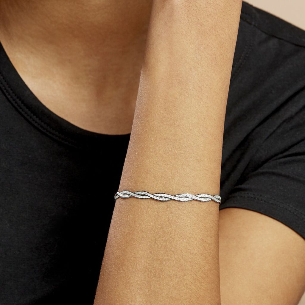 Bracelet Anaiz Argent Blanc