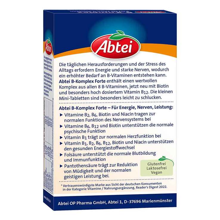Abtei Vitamin B Komplex forte Tabletten, 50 St